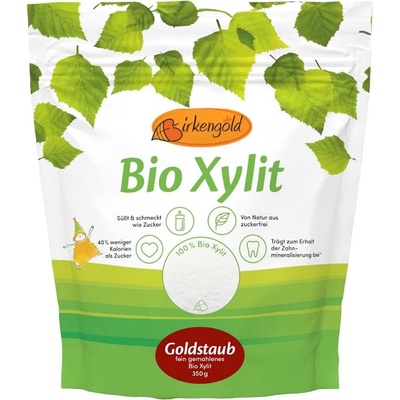 Birkengold Goldstaub Bio Xylitol práškový sladidlo 350 g