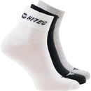Hi-Tec Chire pack sada tří párů ponožek Bílá-černá-šedá