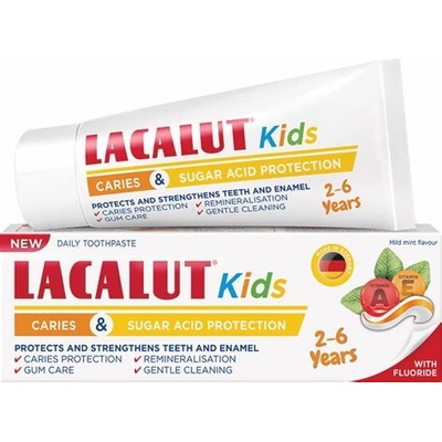 Lacalut detská s vit.A a E pre vek 2-6 rokov 55 ml