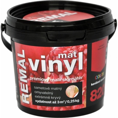 Remal Vinyl Color mat korálovo červená 250 g