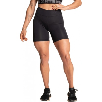 Better Bodies HIGH WAIST SHORTS BLACK dámské šortky s vysokým pasem černé