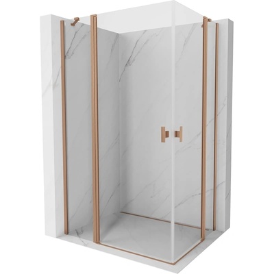 Mexen Mist Duo сгъваема душ кабина 105 x 75 см, прозрачна, матирана мед - 8A4-105-075-65-00 (8A4-105-075-65-00)
