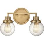 Elstead Lighting Quintiesse QN-POPPY2-HB-BATH - Стенно осветително тяло за баня POPPY, 2xE27/60W/230V, IP44, златисто (ED1100)