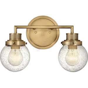 Elstead Lighting Quintiesse QN-POPPY2-HB-BATH - Стенно осветително тяло за баня POPPY, 2xE27/60W/230V, IP44, златисто (ED1100)