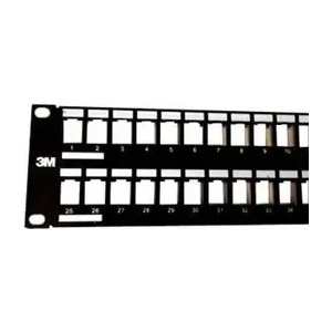 3M Пач панел 3m vol-ppca-f48k, 48 порта, 2u, матиран алуминий, празен (uu001622933) - xtreme