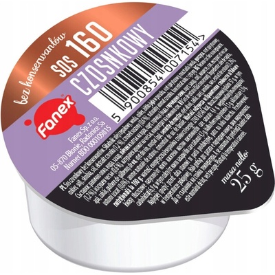 Fanex Cesnaková omáčka bez konzervantov 48 x 25 g