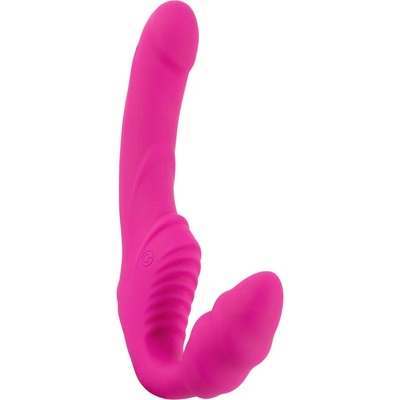 You2Toys Vibrating Strapless Strap-on 2 Motors with Remote Pink