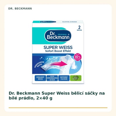 Dr. Beckmann super biela vrecká na pranie 2 ks