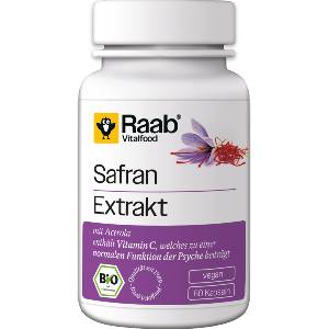 Raab Vitalfood Био екстракт от шафран - 60 капсули