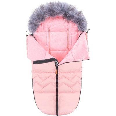 SPRINGOS Zimní s kožíškem 4v1 FLUFFY růžový