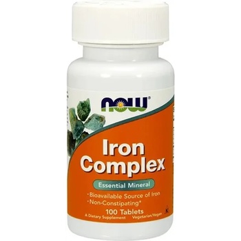 NOW Iron Complex, 100 таблетки, Now