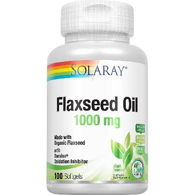 SOLARAY Ленено масло (Flaxseed Oil) - 100 гел-капсули