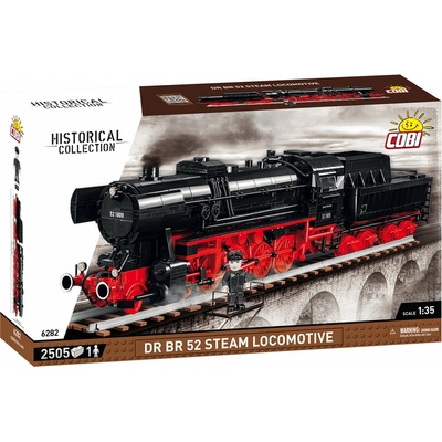 Cobi 6282 Historical Collection 1:35 Parná lokomotíva DR BR 52 s tendrem