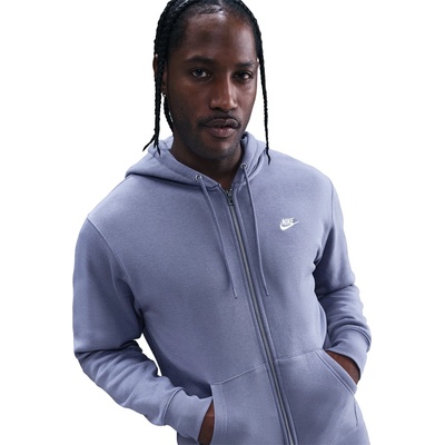 Nike Суичър Nike Sportswear Club Fleece Men's Full-Zip Hoodie - World Indigo