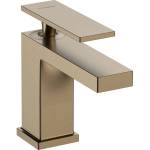 Hansgrohe Tecturis E - Смесител за умивалник със сифон, CoolStart, EcoSmart, матиран бронз 73004140 (73004140)