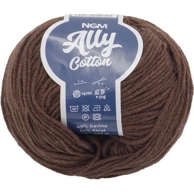 Ally cotton 50 g – 059 tmavo hnedá