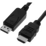Roline Кабел ROLINE 11.99. 5781, DisplayPort(м) към HDMI(м), 2m, черен (11.99.5781)