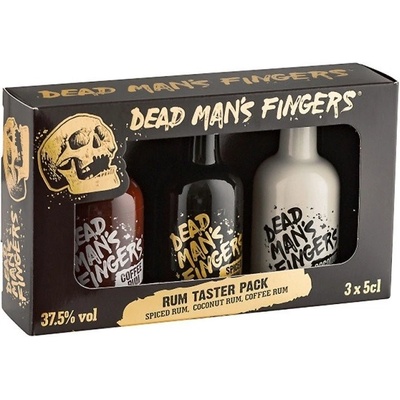 Dead Man's Fingers Taster Pack Spiced Coconut a Coffee Rum 37,5% 3 x 0,05 l (karton)