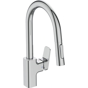 Vidima Стоящ смесител за кухня Ceraplan, Vidima, BD338AA, с 2-фунцкионален изтеглящ спрей (BD338AA)