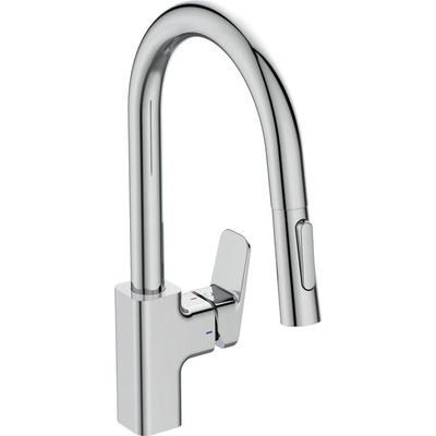 Vidima Стоящ смесител за кухня Ceraplan, Vidima, BD338AA, с 2-фунцкионален изтеглящ спрей (BD338AA)