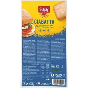 Schär Ciabatta žemle bezgluténové predpečené 4x50 g