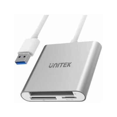 Unitek Четец на карти, Unitek, Y/9313 USB 3.0, бял