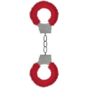 Ouch! Beginner's Handcuffs Furry Red