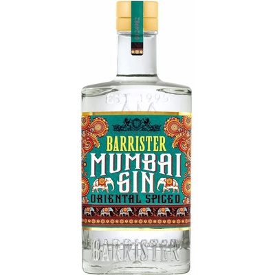 Barrister Mumbai Gin 40% 0.7 L (čistá fľaša)