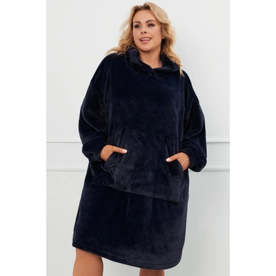 Italian Fashion Hrejivá oversize mikina Forio tmavomodrá