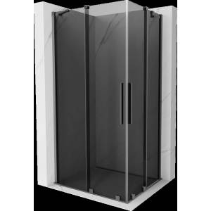 Mexen Velar Duo плъзгаща се душ кабина 90 x 80 см, графит, оръжейна метал - 871-090-080-42-95 (871-090-080-42-95)