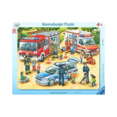 Ravensburger Verlag Ravensburger Kinderpuzzle - 06144 Spannende Berufe - Rahmenpuzzle für Kinder ab 4 Jahren, mit 30 Teilen