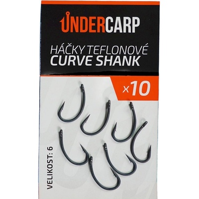 UnderCarp Teflonové CURVE SHANK vel.6 10 ks