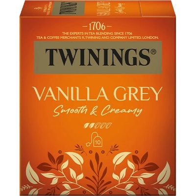 Twinings Vanilla Grey černý čaj s vanilkou 10 sáčků