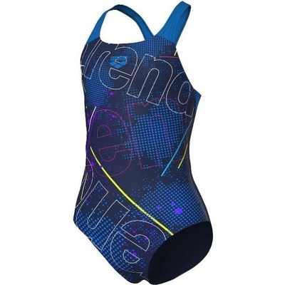 Arena Girls Galactics Swimsuit Swim Pro Back Navy/Blue River...