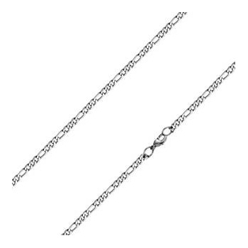 Šperky4U Ocelový řetízek figaro OPE1010-045-55