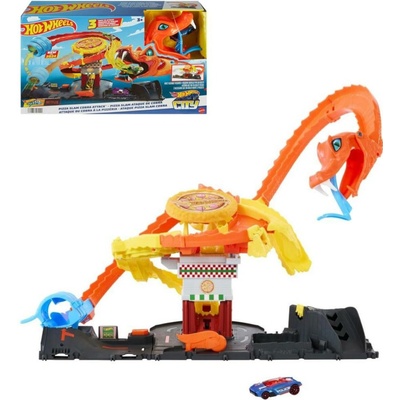 Hot Wheels City Odjíždějící pizza – Útok kobry Sada HTN81