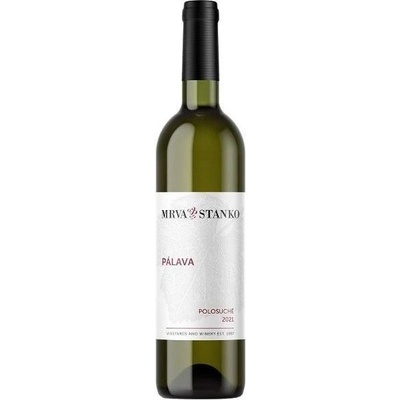 Mrva & Stanko Pálava polosuché biele 2023 13% 0,75 l (čistá fľaša)