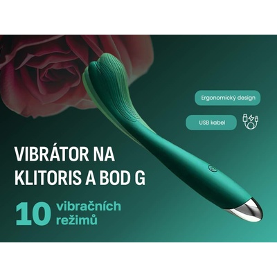 Kvigo na klitoris a bod G s 10 vibračními režimy