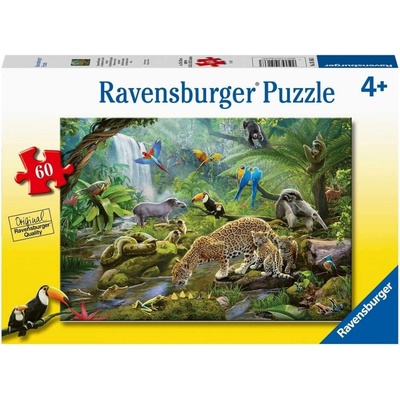 RAVENSBURGER Zvířata v deštném pralesu 60 dielov