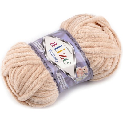 Velluto žinylková příze 100 g - 16 (310) béžová světlá