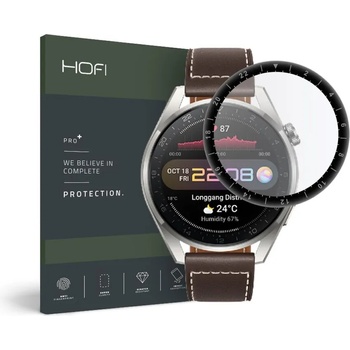 Hofi Хибридно стъкло за смарт часовник Huawei Watch 3 Pro 48mm от Hofi Hybrid Glass - с черна рамка (6216990213403) - 1005/50