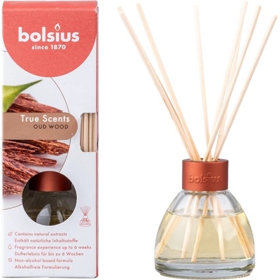 Bolsius Polska Sprzedaż sp. z o. o Bolsius Polska Sprzedaż sp. z o. o. Ароматен дифузер Bolsius 2.0 Oud wood 45ml + ароматни пръчици