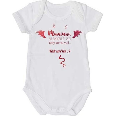 Bohemia Gifts Dětské body s potiskem Maminka si myslí že tady tomu velí ...