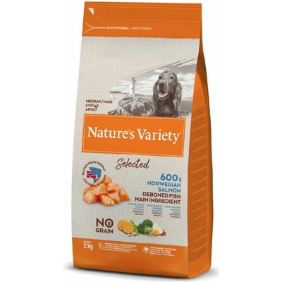 Nature's Variety selected Medium Adult dog s lososom 2 kg