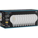 Mexen Vintis 10x LED влакнеста крушка E27, G95, 8W, Топла - 2700K, 1055 lm, прозрачна (L157-E27-0827-00x10)
