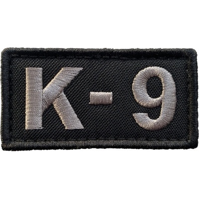 WARAGOD nášivka Embroidery K-9 Patch Black and Gray