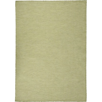 vidaXL Градински плоскотъкан килим, 140x200 см, зелен (340810)
