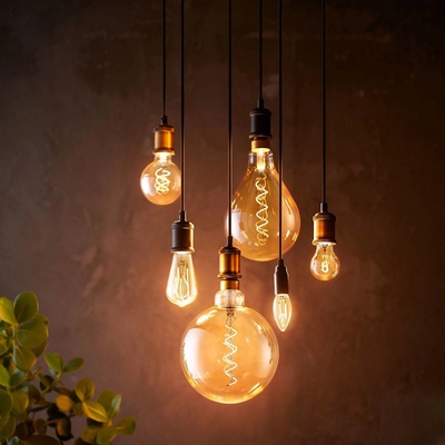 Philips LED žárovka E27 A60 4W 1 800K zlatá dim