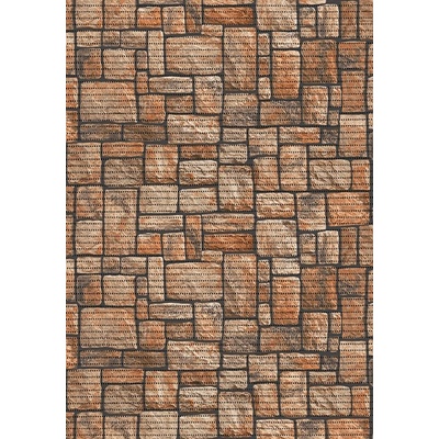 Aquamat koupelnová pěnová rohož 584-1 kammená dlažba cihlová metráž 65 cm – Zboží Dáma