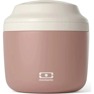 Monbento Nerezový termobox na jídlo Element Pink Moka 550ml